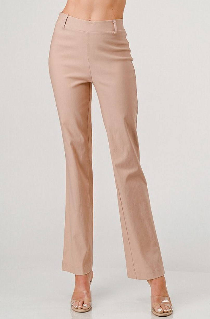 Taupe High Waist Slacks