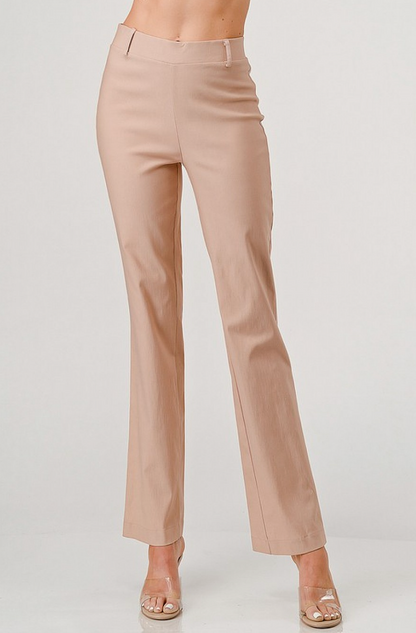Taupe High Waist Slacks