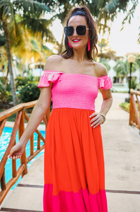 *Boss Babe Sunset Maxi Dress