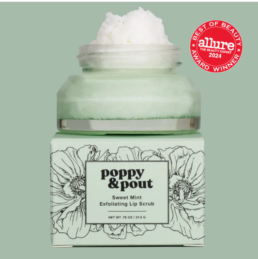 Poppy & Pout Lip Scrub- Sweet Mint