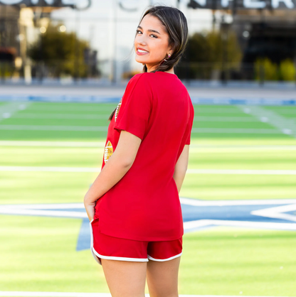 Gold Football Sequin Top