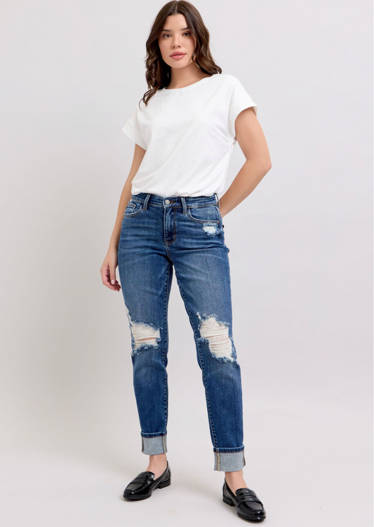 Jackie High Waist Boyfriend Judy Blue Jeans (Copy)