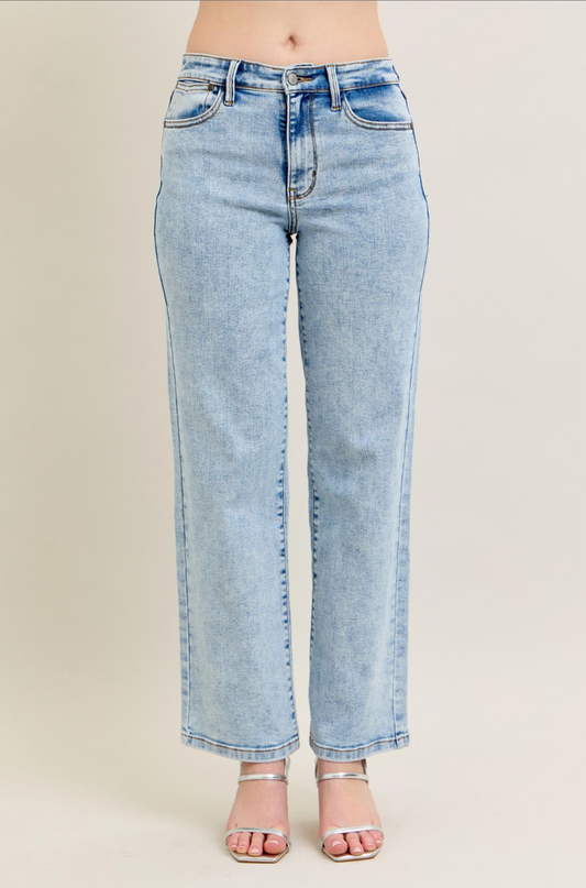 Rosie High Waist Straight Judy Blue Jeans