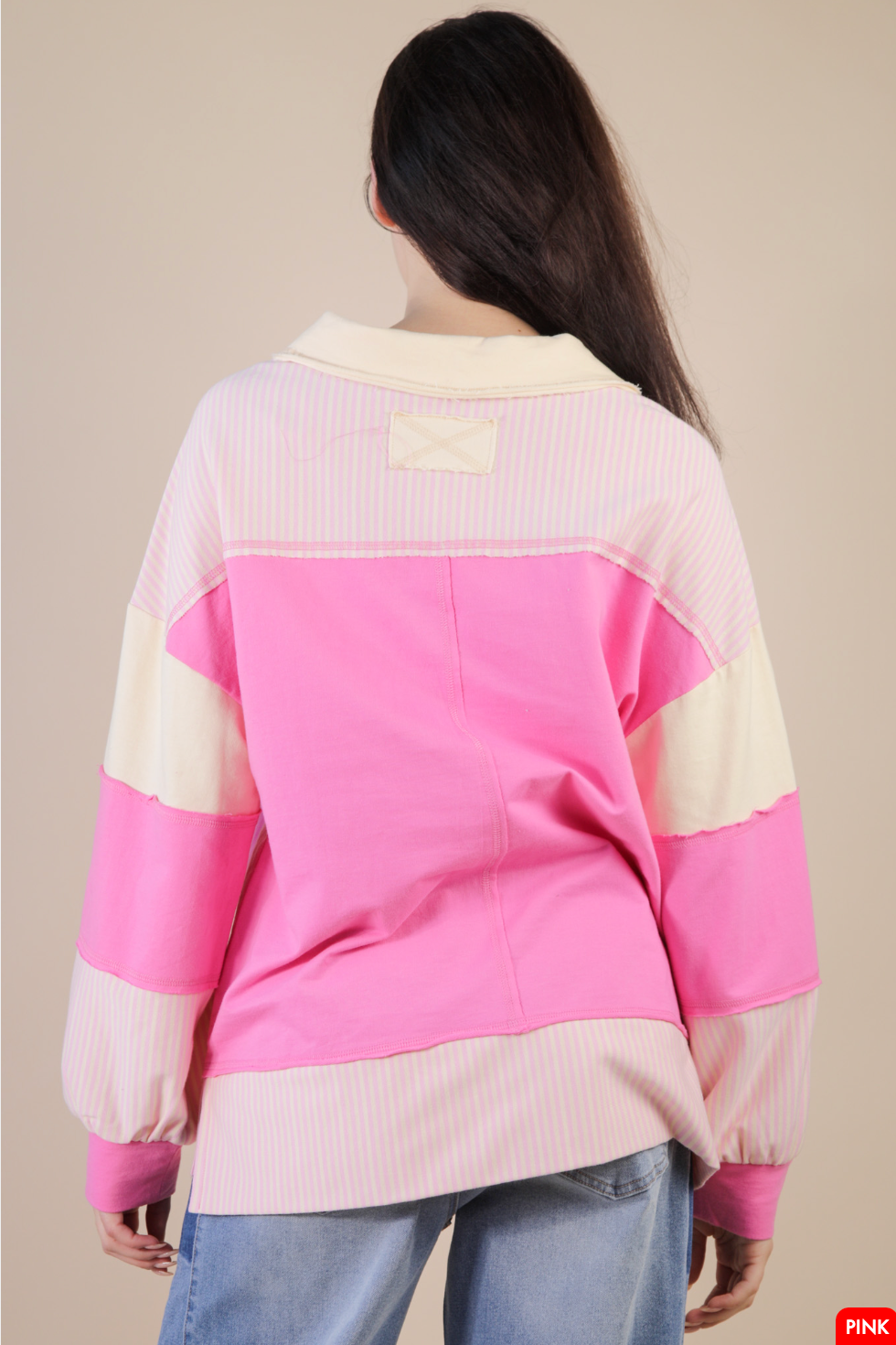 Block Solid Stripe Top