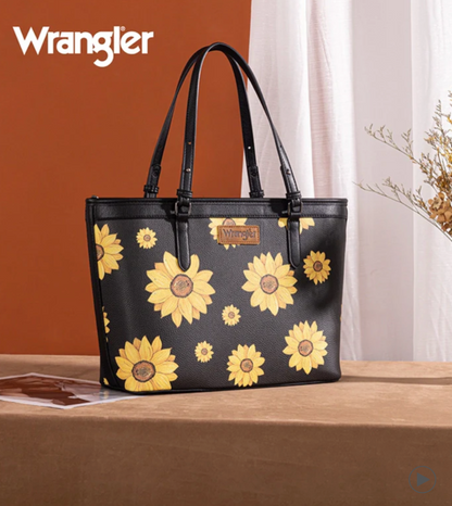 Wrangler Sunflower Print Tote Bag