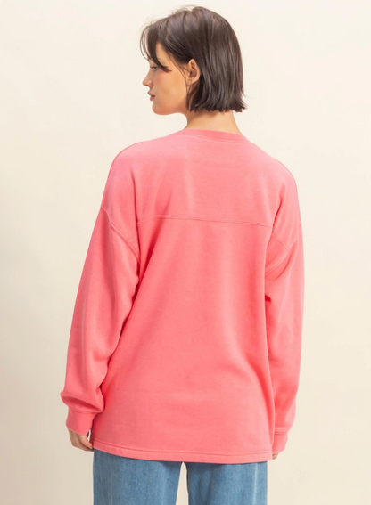 Basic Crewneck Pocket Sweatshirt