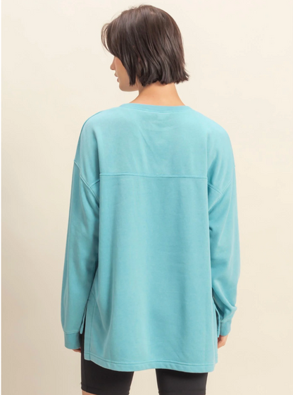 Basic Crewneck Pocket Sweatshirt