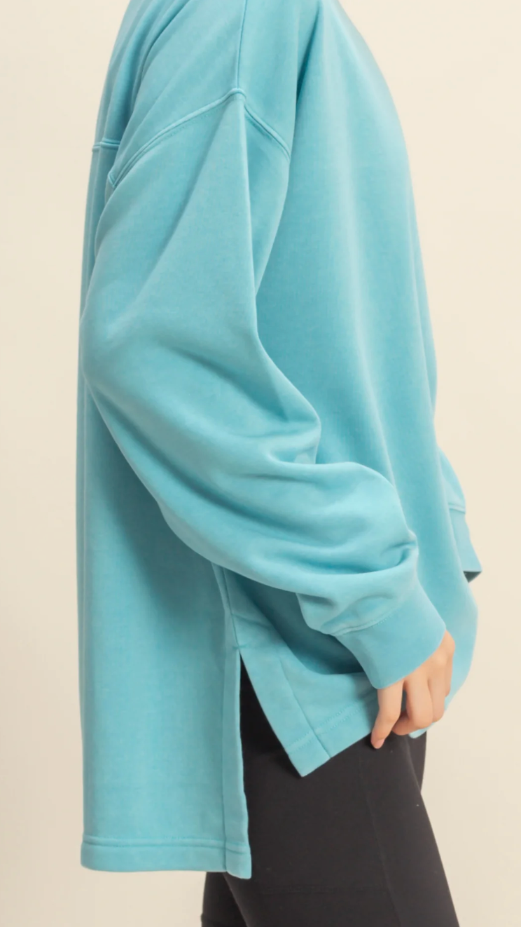 Basic Crewneck Pocket Sweatshirt