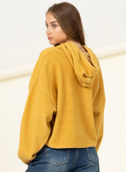 Oversized Balloon Sleeve Hoodie