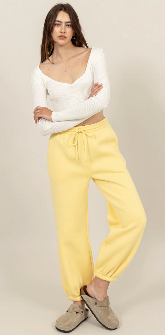 Washed French Terry Jogger Pants