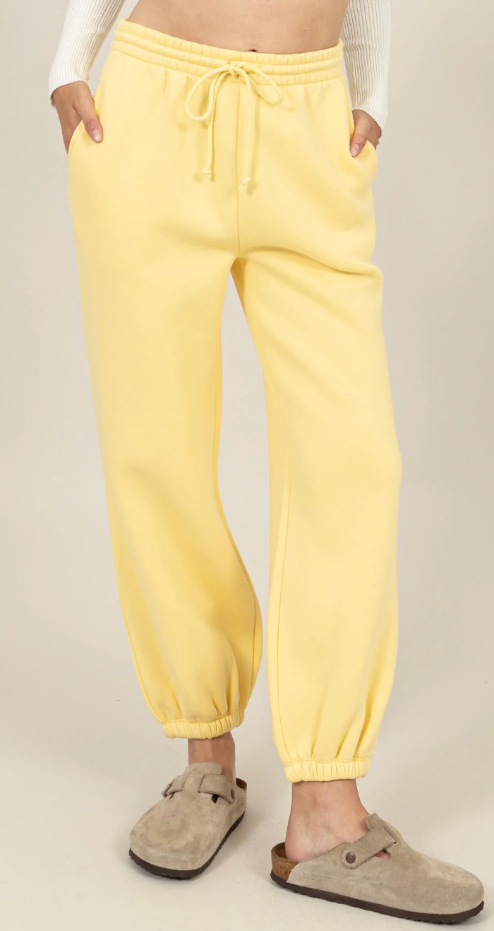 Washed French Terry Jogger Pants