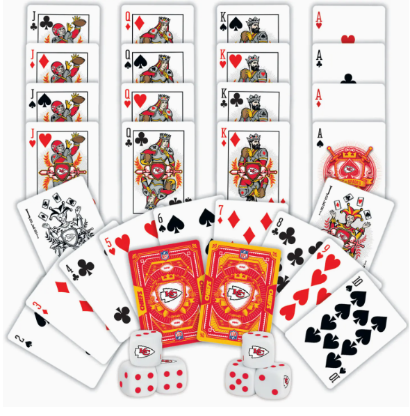 Kansas City Chiefs - 2-Pack Playing Cards & Dice Set