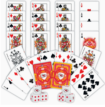 Kansas City Chiefs - 2-Pack Playing Cards & Dice Set