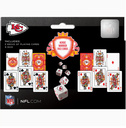 Kansas City Chiefs - 2-Pack Playing Cards & Dice Set