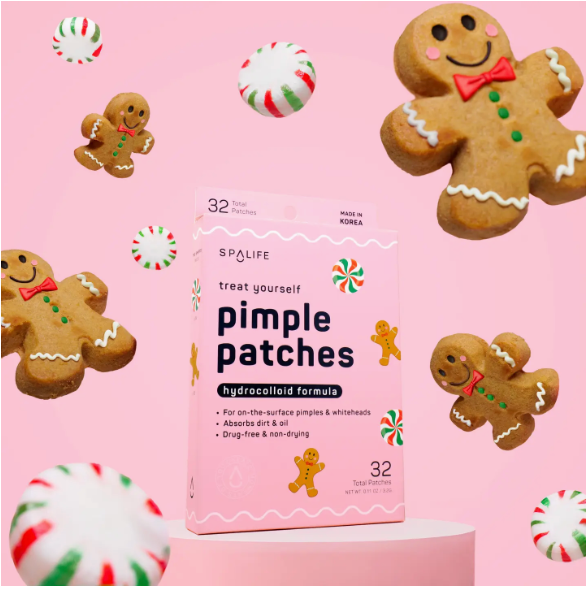 Christmas Holiday Gingerbread & Candies Pimple Patches 72 Ct
