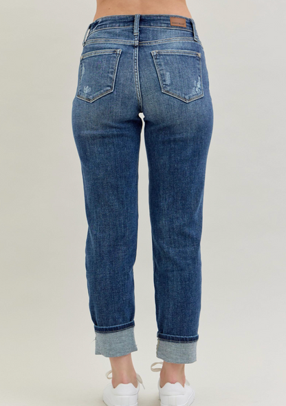Abbie Mid Rise Boyfriend Judy Blue Jeans