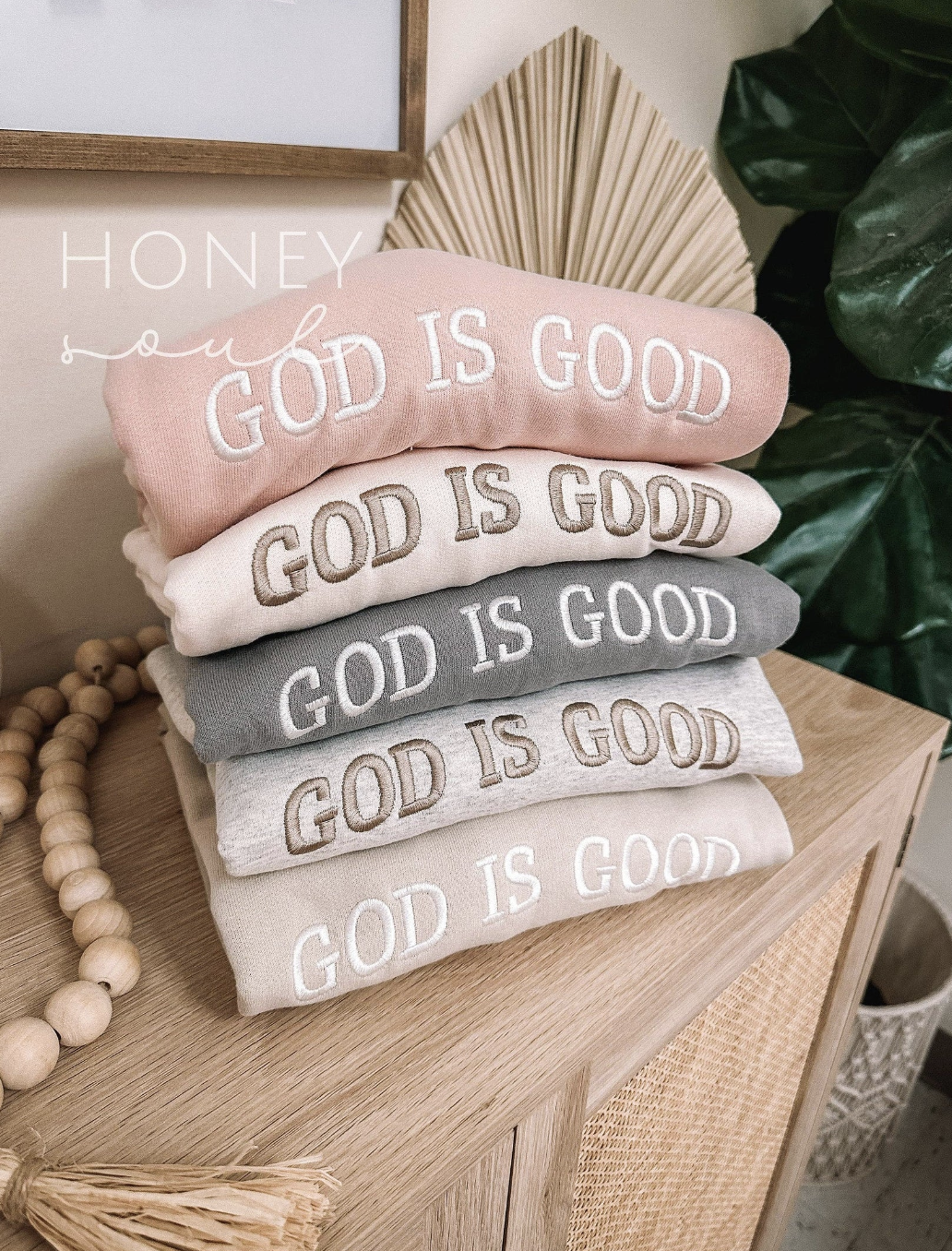 Embroidered "GOD IS GOOD" Sweatshirt