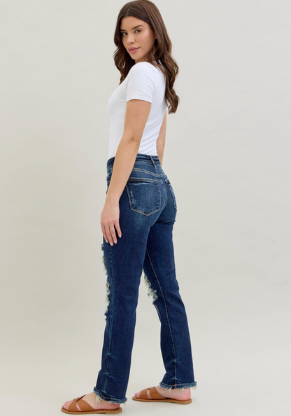 Darla Mid Rise Straight Judy Blue Jeans