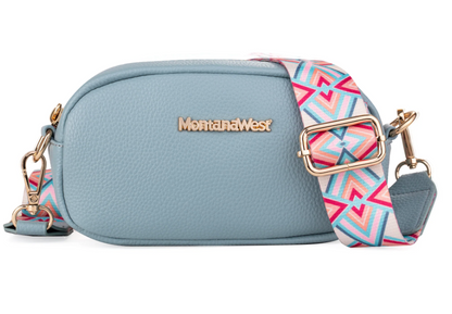 Montana West Small Croc Print Crossbody Bag