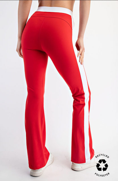 Butter Stripe Flare Leggings