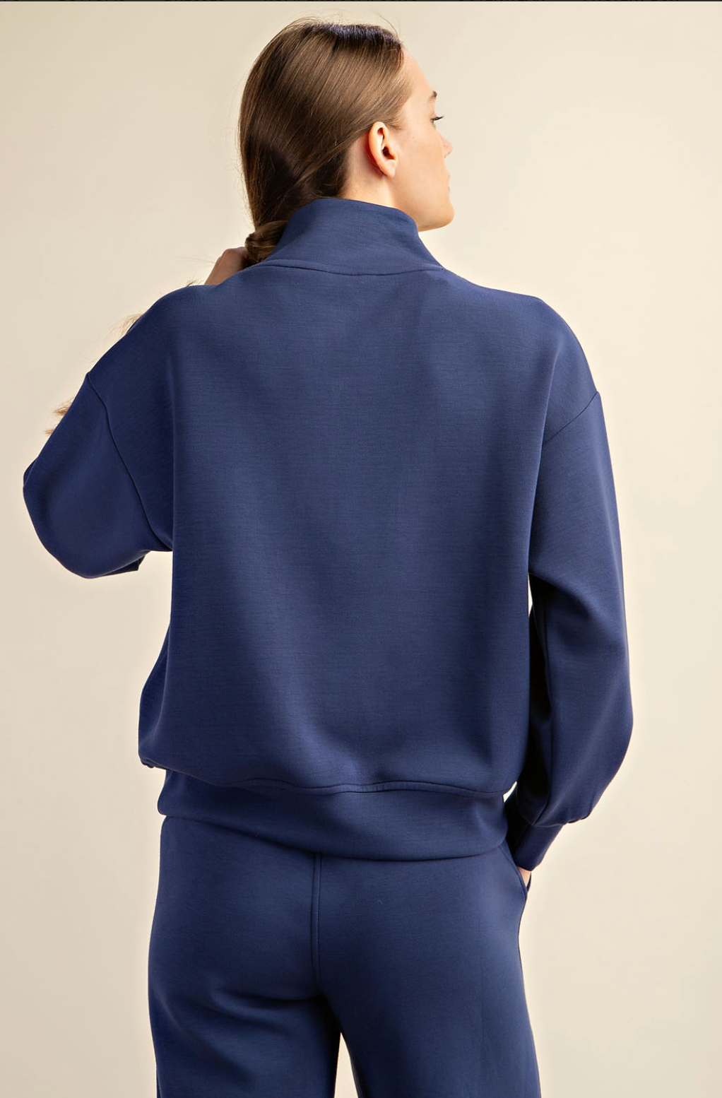 Modal Scuba Luxe V-Neck Jacket