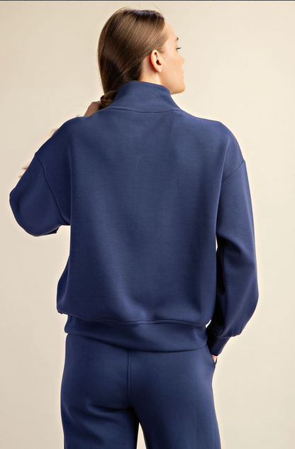 Modal Scuba Luxe V-Neck Jacket