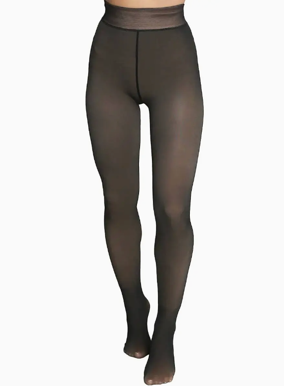 Women's Fake Sheer Fleece Lined Pantyhose Tights