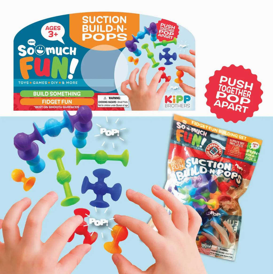 So Much Fun! Fidget Build-N-Suction Pops