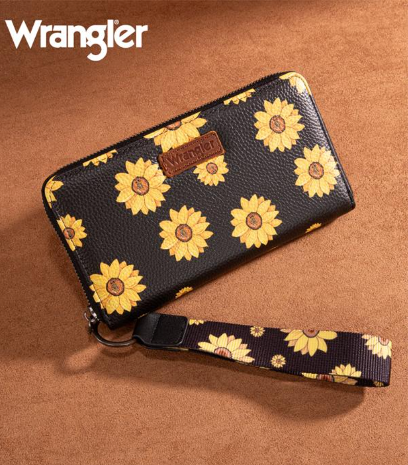 Wrangler Sunflower Print Wallet