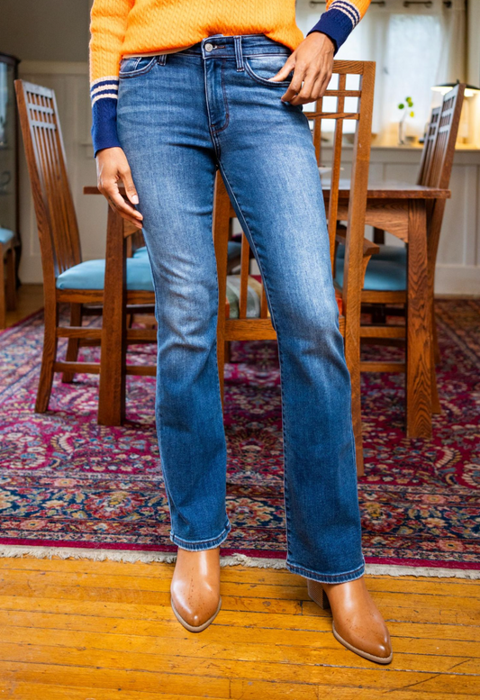 Tiffany Mid-Rise Bootcut Judy Blue Jeans