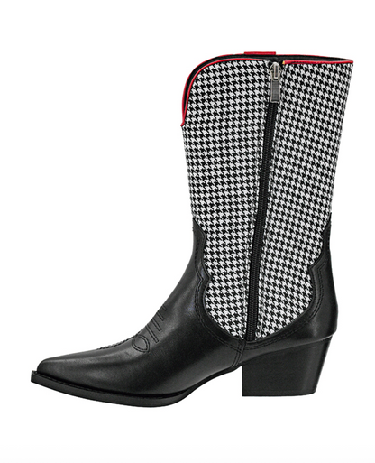 Corky's Somebody's Problem- Black/White Houndstooth
