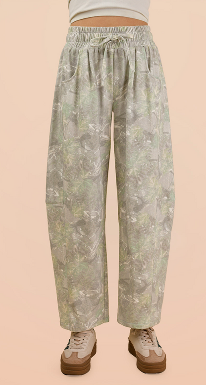*Camo Barrel Pants