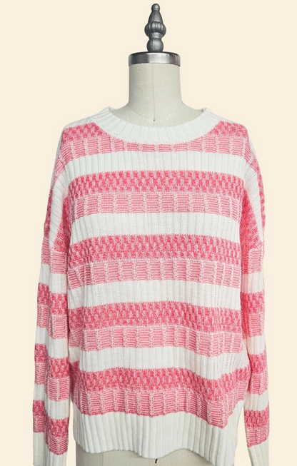 Textured Stripe Sweater
