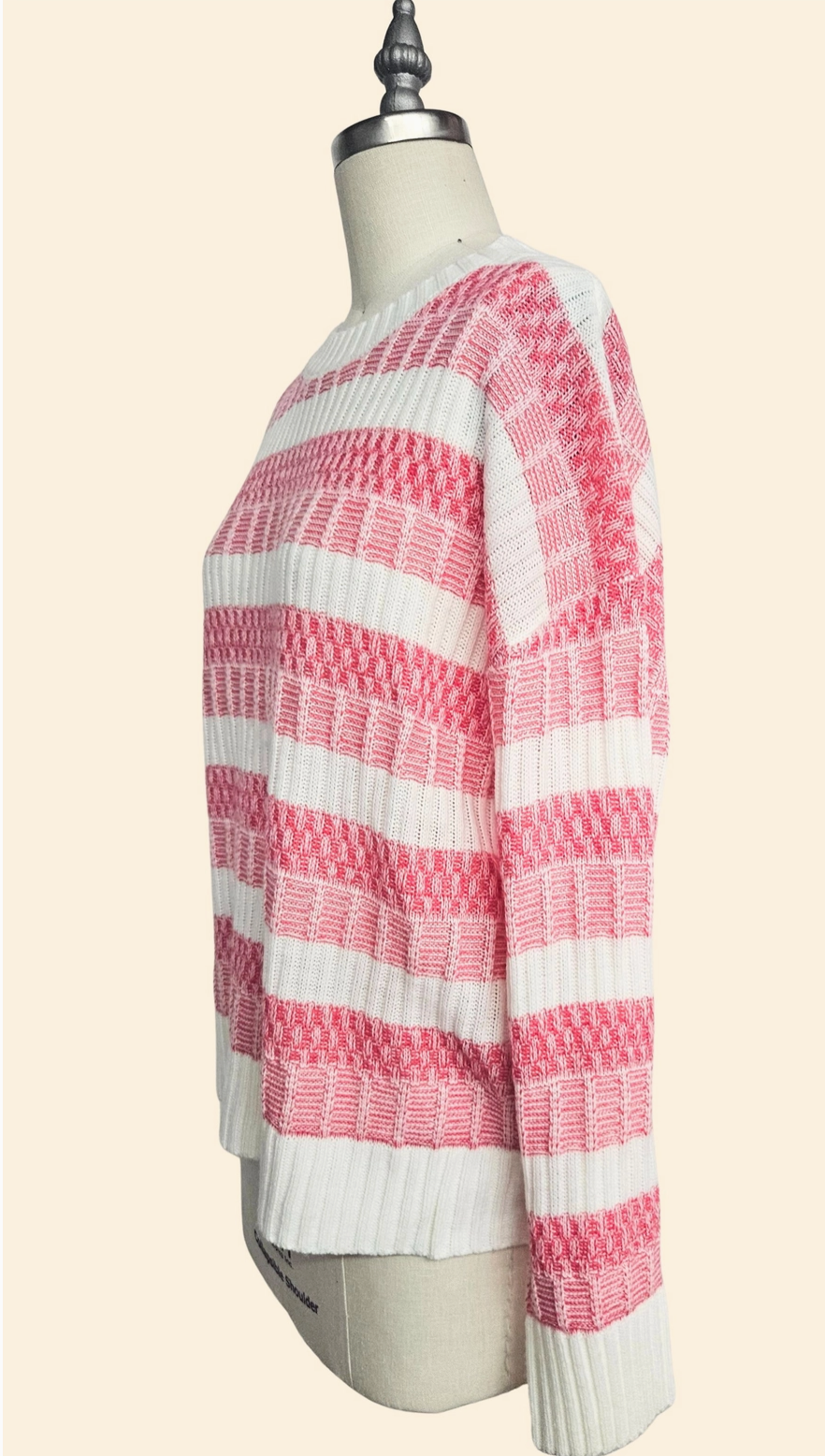 Textured Stripe Sweater