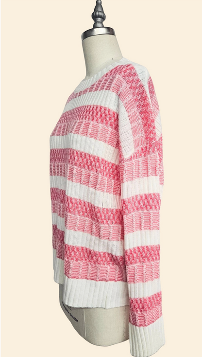 Textured Stripe Sweater