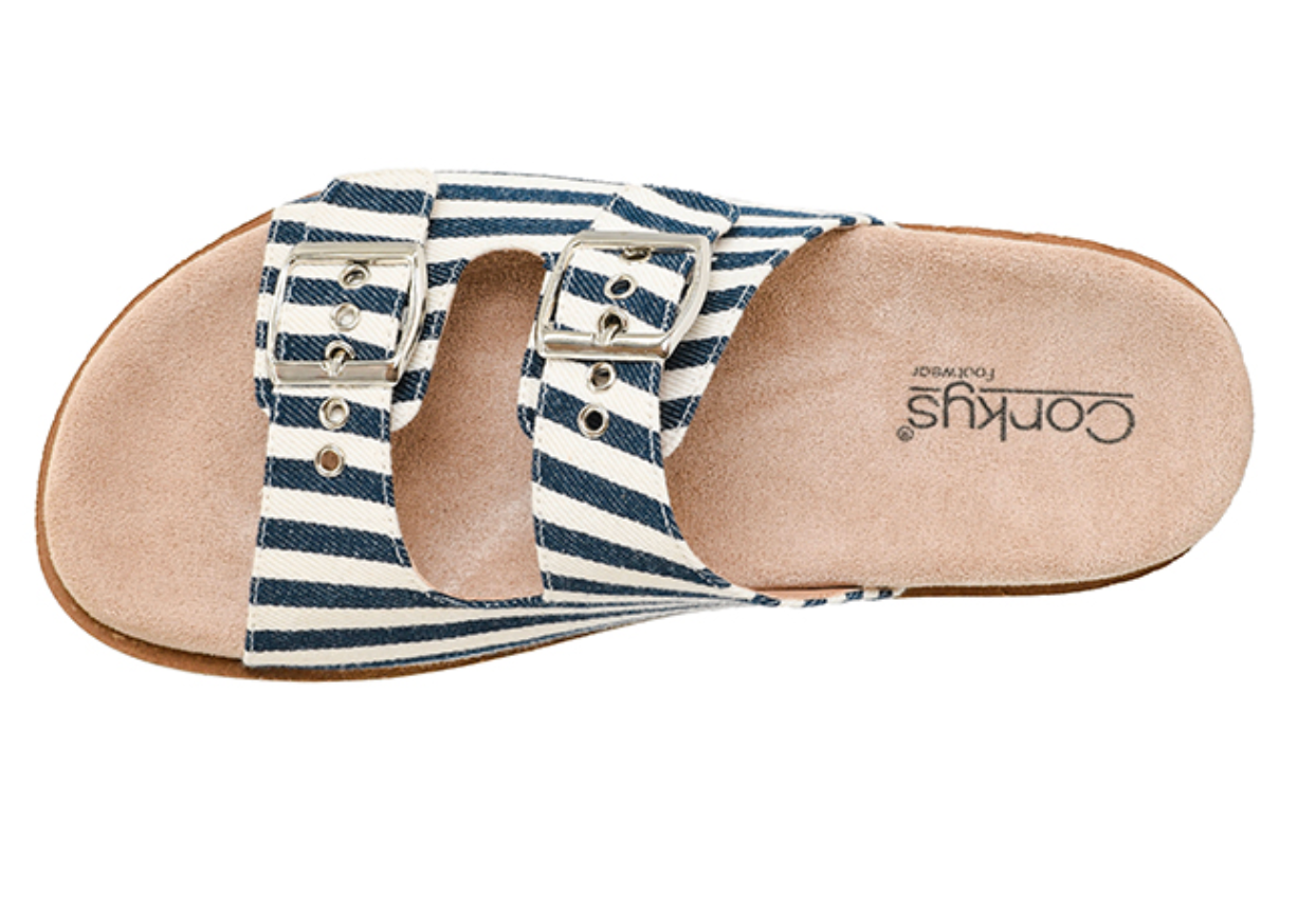 Corky's Dash Sandals-Navy