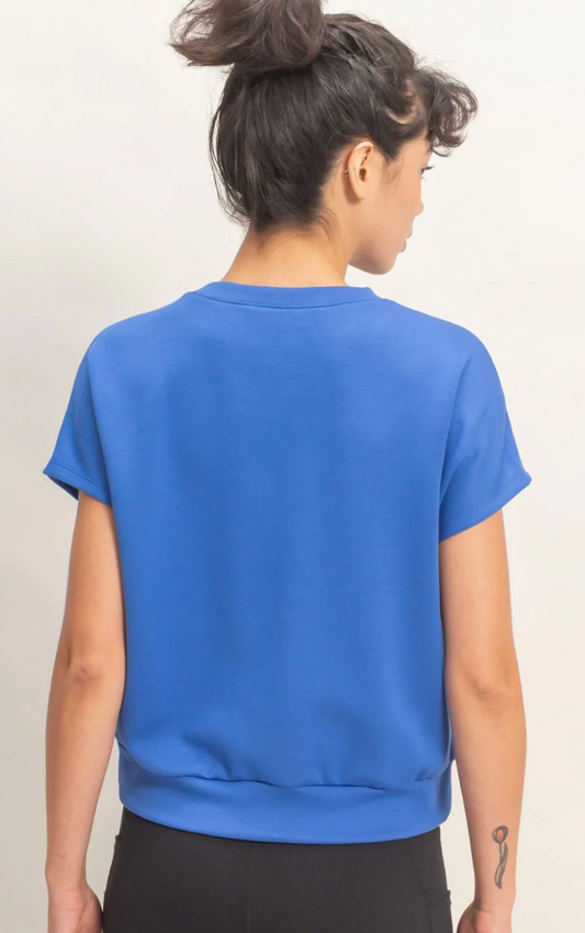 Royal Short Sleeve Top