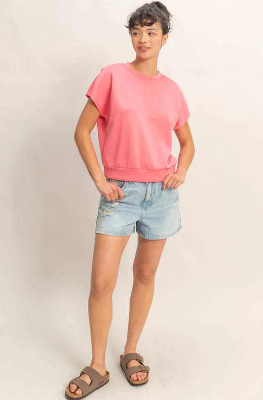 Pink Short Sleeve Top