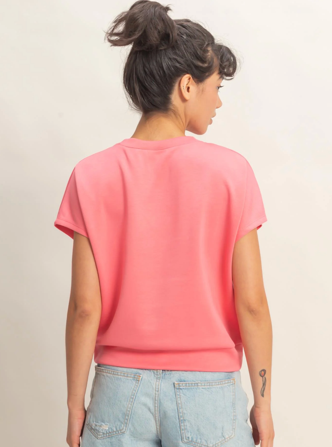 Pink Short Sleeve Top
