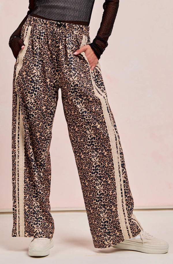 Leopard Track Pant