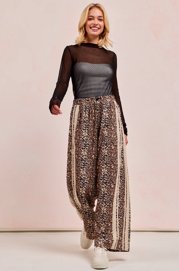 Leopard Track Pant