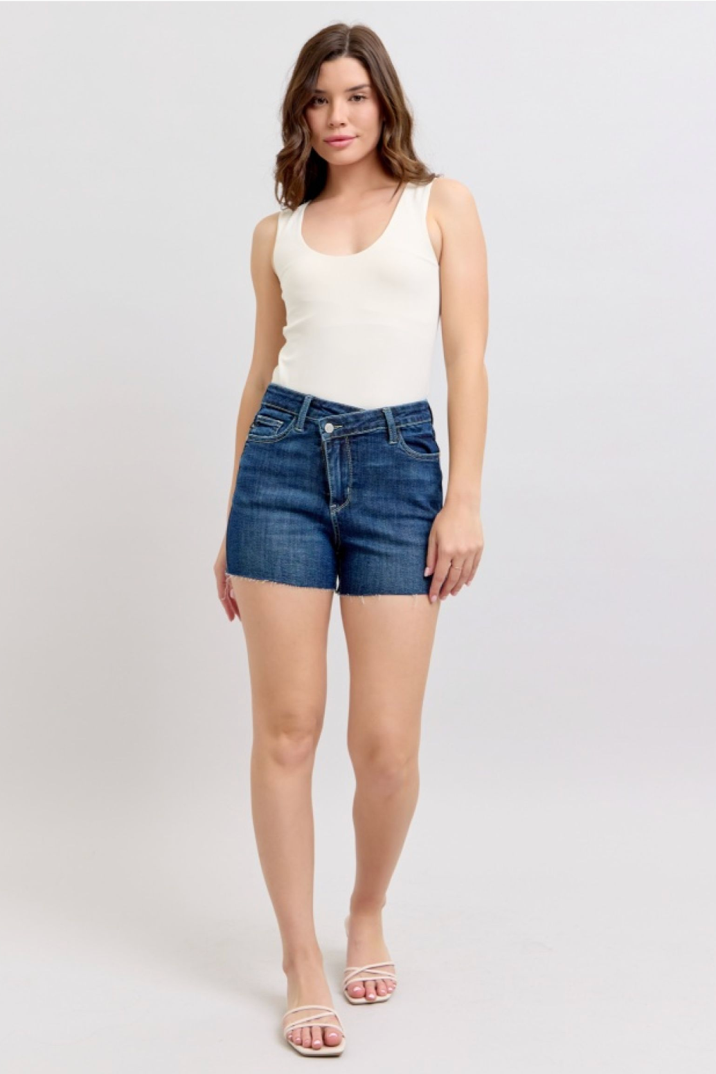 Criss Cross Judy Blue Shorts