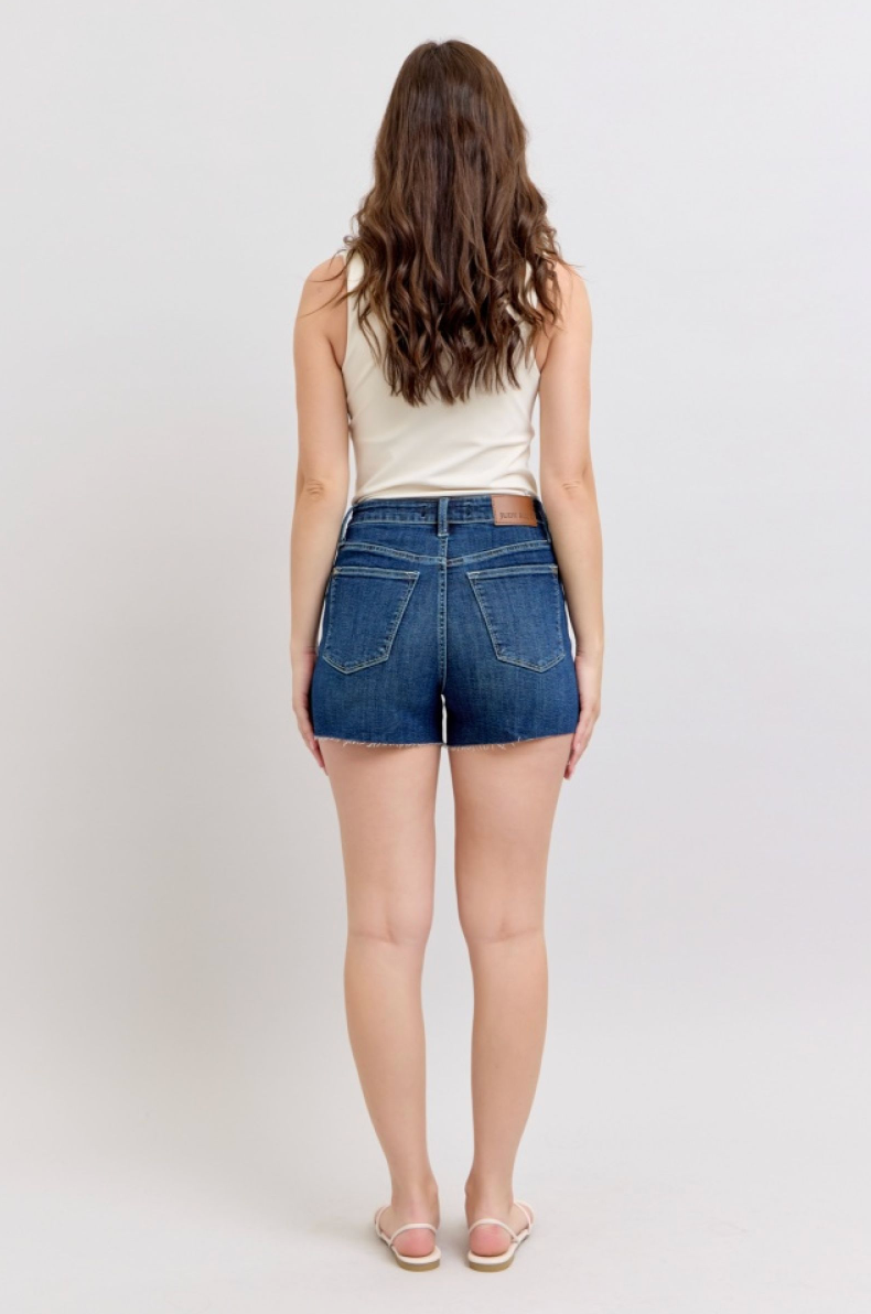 Criss Cross Judy Blue Shorts