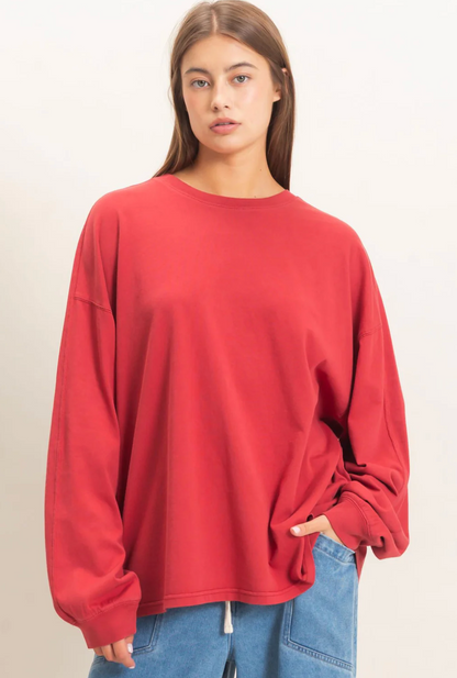 Oversized Long Sleeve Top