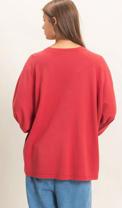 Oversized Long Sleeve Top