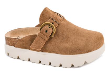 Corky's Tardy - Tobacco Faux Suede