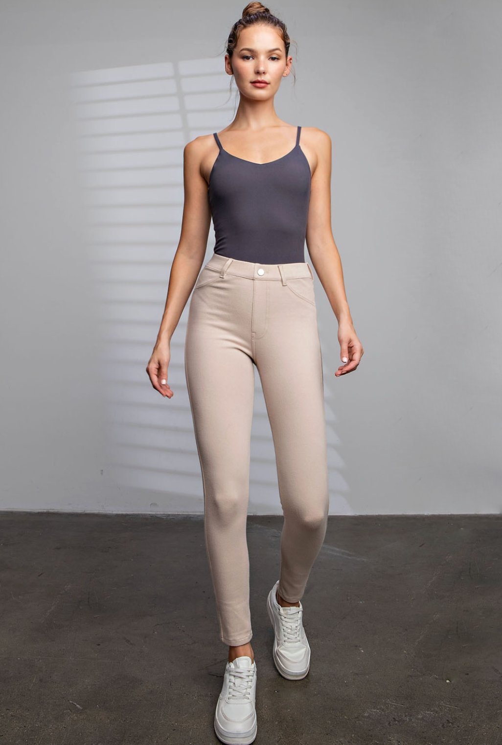 Khaki Jeggings