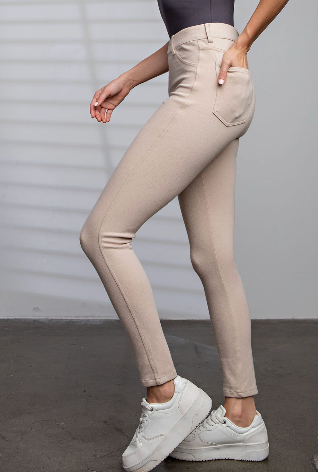 Khaki Jeggings