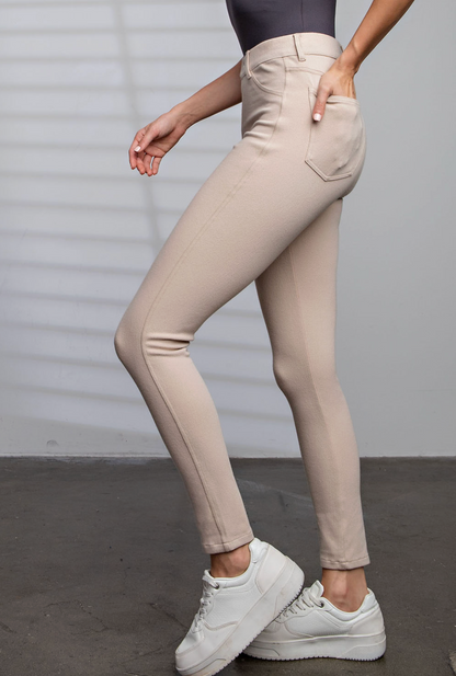 Khaki Jeggings