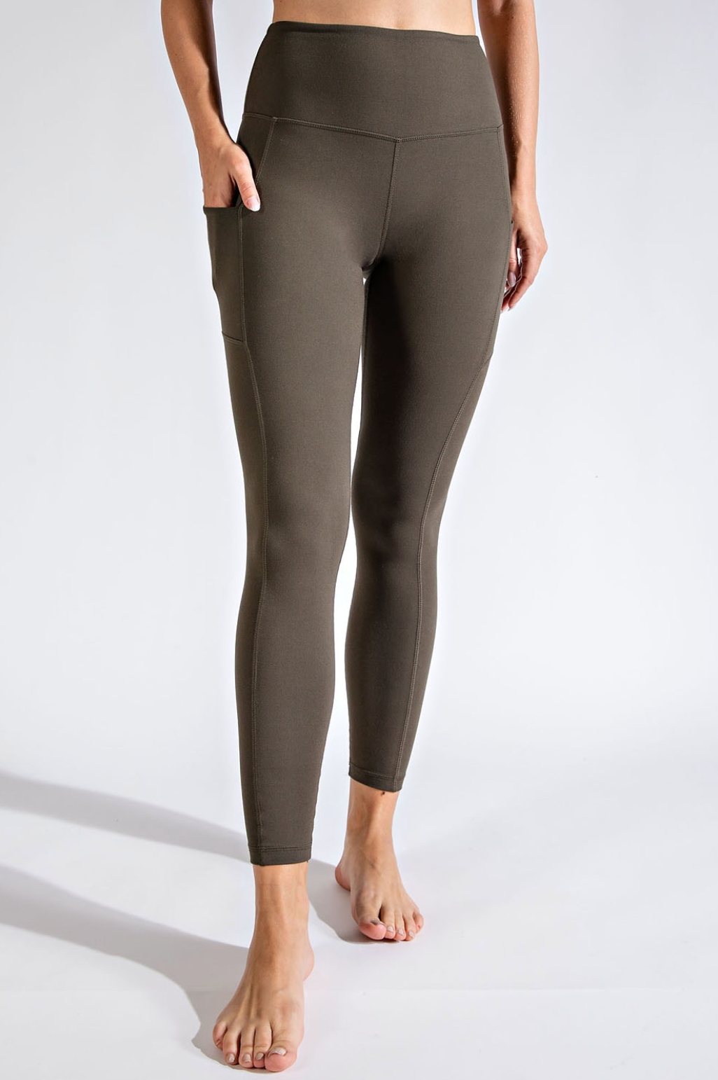 Everyday Leggings With Pockets (Olive)